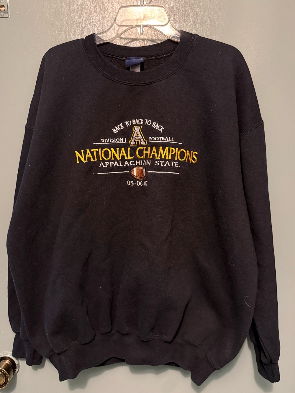 Vintage Appalachian State University National Champions Crewneck Sweatshirt